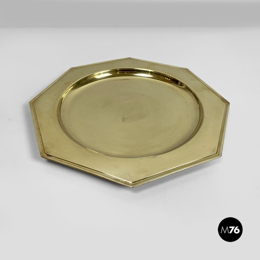 [2420005587] Piatto, centrotavola o vassoio in ottone, 1970 ca.