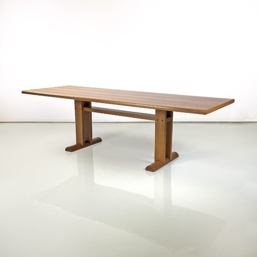 [2520005657] Tavolo da pranzo in legno, 1980 ca.