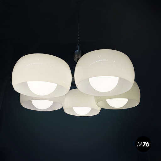 [2520005763] Lampadario Pentaclinio di Vico Magistretti per Artemide, 1970 ca. 