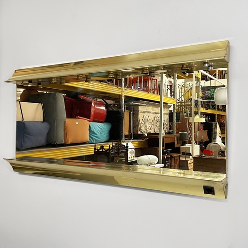 [2520005830] Specchio da parete con lampade, 1980 ca.