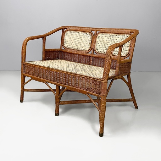 [2520005874] Panca in rattan, 1960 ca.