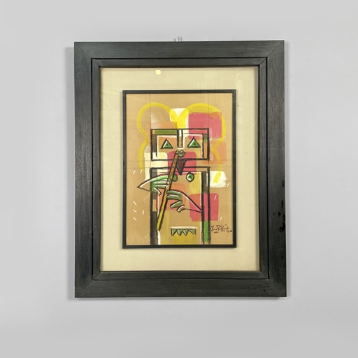 [2520005976] Quadro di Ibrahim Kodra, 1980 ca.