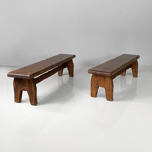 [2520006109] Panche in legno, 1970 ca.