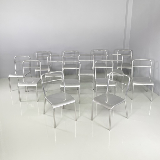 [2520006156] Sedie in alluminio, 1970 ca.