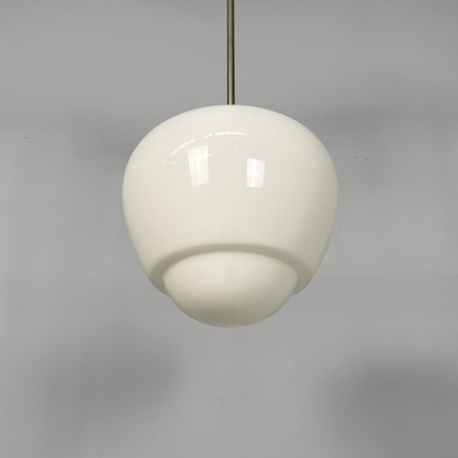 [2520006405] Lampadario in vetro opalino, 1970 ca.