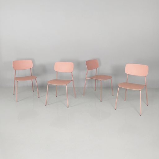 [2520006536] Sedie rosa chiaro di Tomasucci, 2000 ca.