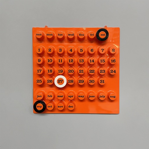 [2520006567] Calendario infinito da parete di Giorgio Della Beffa per Ring A Date, 2000 ca.