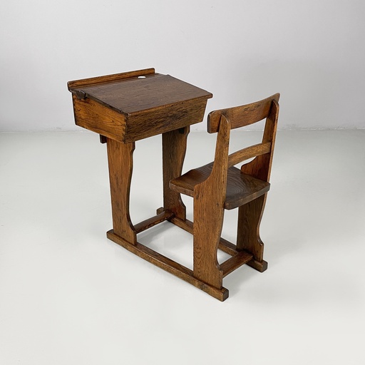 [2520006585] Banco di scuola in legno, 1930 ca.