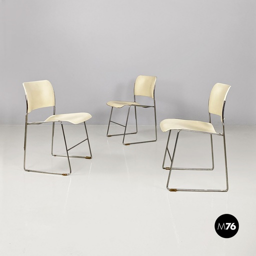 [2220001635] Sedie 40/4 di David Rowland per GF Furniture, 1963