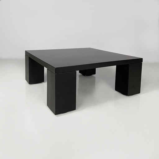 [2520006638] Tavolo da caffè in legno nero, 1980 ca.