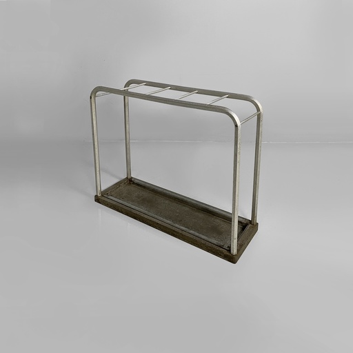 [2520006685] Portaombrelli in alluminio e ferro, 1950 ca.