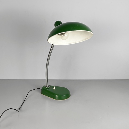 [2520006694] Lampada da tavolo in metallo verde, 1950 ca.