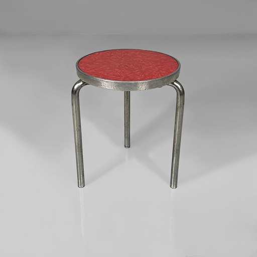 [2520006855] Sgabello in metallo e laminato, 1960 ca.