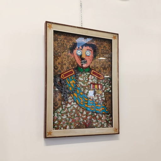 [2520006867] Quadro multiplo di Enrico Baj, 1970 ca.