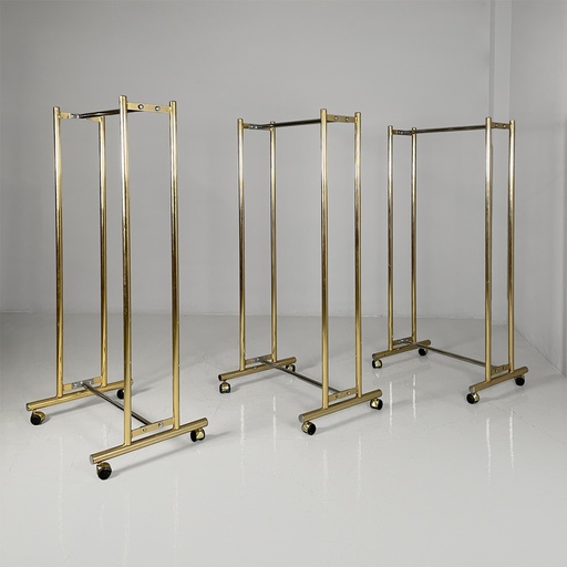 [2520006919] Appendiabiti in metallo con ruote, 1980 ca. 