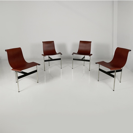 [2520006939] Sedie T di Katavolos, Kelley e Littell per ICF De Padova, 1960 ca.