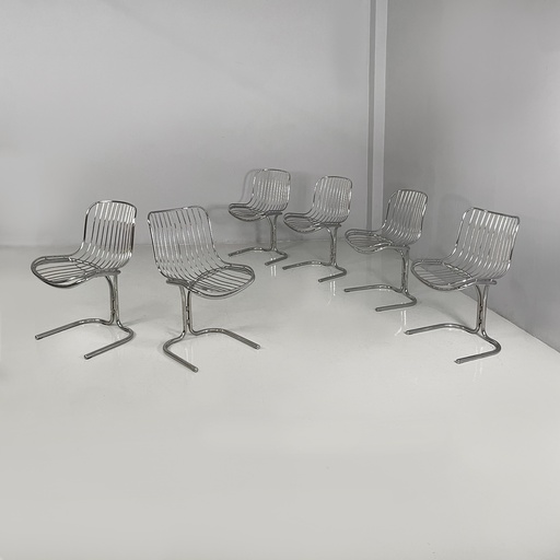 [2520006961] Sedie in acciaio, 1970 ca.