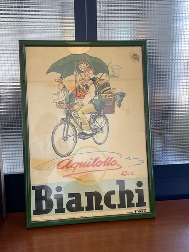 [2520007193] Poster pubblicitario di Biciclette Bianchi, 1960 ca.