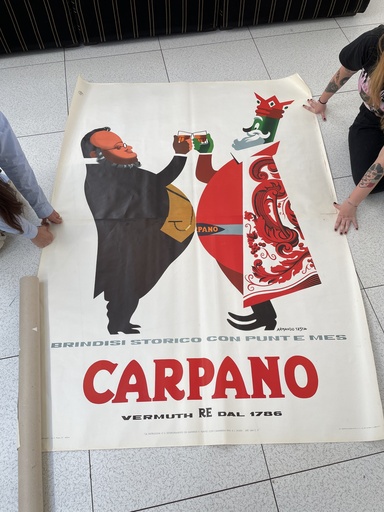 [2520007194] Poster pubblicitario di Cavour Carpano, 1950 ca.