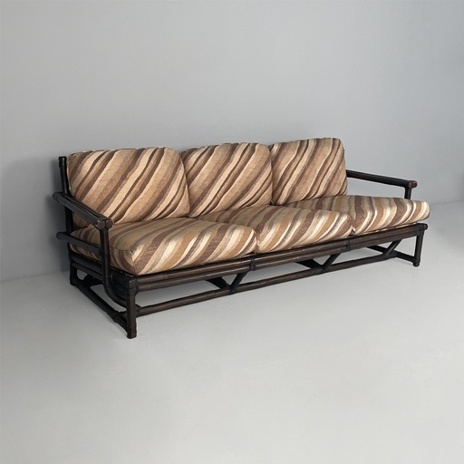 [2520007253] Divano di Lyda Levi per McGuire Company, 1970 ca.