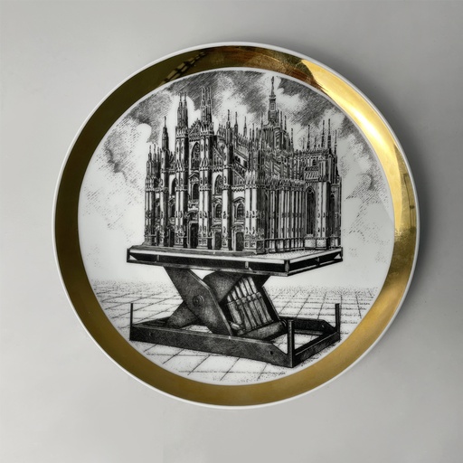 [2520007321] Piatto decorativo di Fornasetti, 1975 