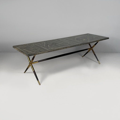 [2520007357] Tavolo da caffè Strumenti da Disegno di Piero Fornasetti, 1960 ca.