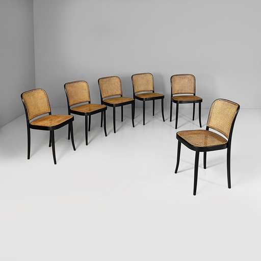[2520007383] Sedie 811 di Josef Hoffmann per Drevounia, 1980 ca.