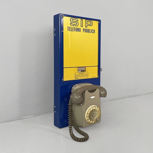 [2520007415] Telefono pubblico SIP da parete, 1960 ca. 