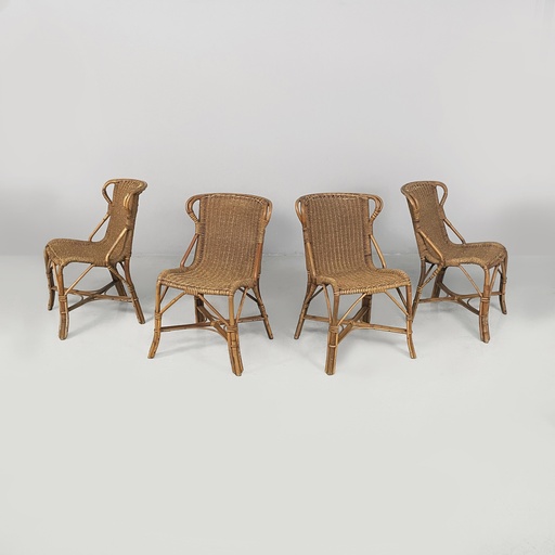 [2520007527] Sedie in rattan, 1930 ca.