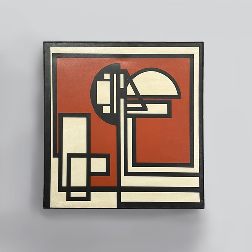[2520007604] Quadro geometrico di Giuseppe Minoretti, 1970