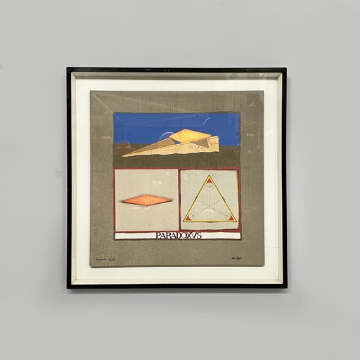 [2520007710] Quadro di Lucio del Pezzo per Tisettanta, 1970 ca.