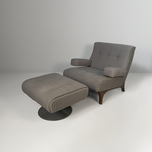 [2520007751] Poltrona e pouf di Eugenio Gerli per Tecno, 1960 ca.