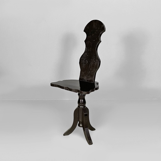[2520007766] Sedia in legno nero, fine 1800 ca.