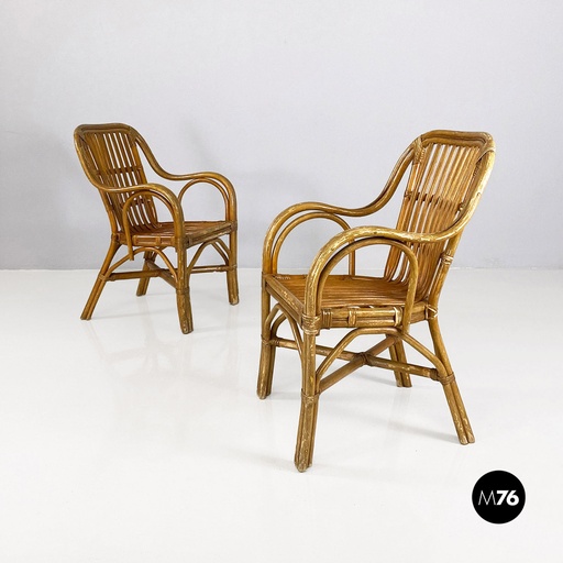 [2220001894] Poltrone in rattan, 1960 ca. 