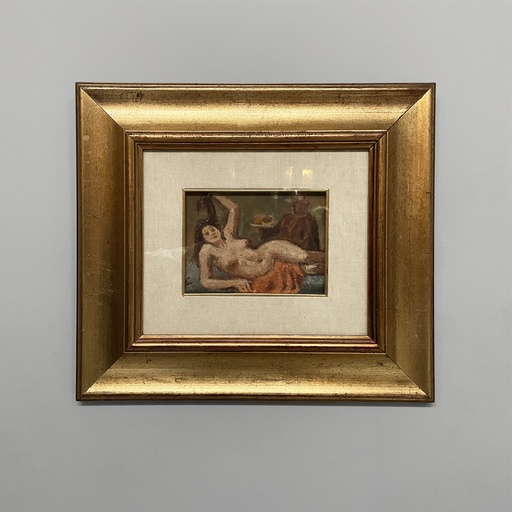 [2520007805] Quadro ad olio su cartone, 1974