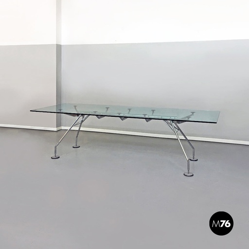 [2220000946] Tavolo da pranzo Nomos di Norman Foster per Tecno, 1970 ca. 