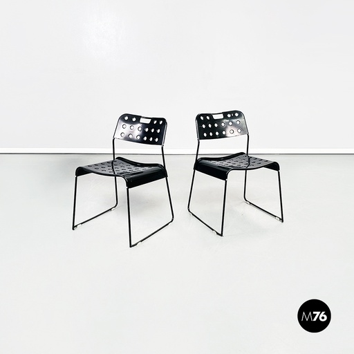 [2220002681] Sedie Omstak di Rodney Kinsman per Bieffeplast,  1970 ca.