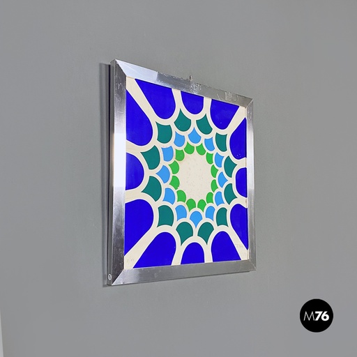 [2220002907] Quadro con cornice in acciaio cromato, 1970 ca.